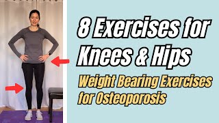 8 Exercises for Knees amp Hips  Safe for Osteoporosis and Seniors [upl. by Dougherty]