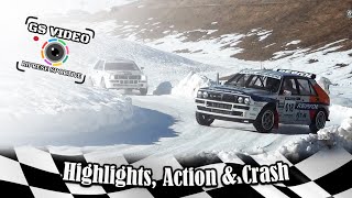 Highlights Action amp Crash  Open Day 43° Trofeo Automobilistico Neve e Ghiaccio Enego [upl. by Imis]