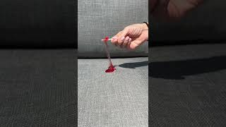 Staining my couch with a melted lollipop to see if it’s really stain proof [upl. by Maurits]