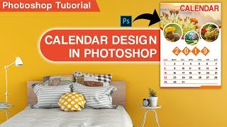 How to make Calendar Design in Photoshop  Calendar Design in Photoshop  Photoshop Tutorial [upl. by Mikkanen]