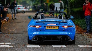 2x Jaguar FType SVR Convertible  Loud Accelerations amp Crackles [upl. by Enylecoj971]