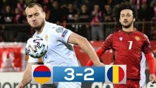 Armenia  România 32  Rezumat Complet  Preliminarii CM 2022 [upl. by Fancie]