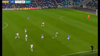 DRAMATIC ACTIONKEY MOMENT  LINFIELD V GLENTORAN 2024 IRISH PREMIERSHIP OCTOBER 4TH 2024 [upl. by Ranite497]