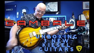 Gambale Unboxing New Kiesel Signature Guitars [upl. by Modesta]