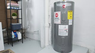 Fixing Common Electric Water Heater Problems  The Spruce RheemWaterHeaterTroubleshooting [upl. by Lalad]