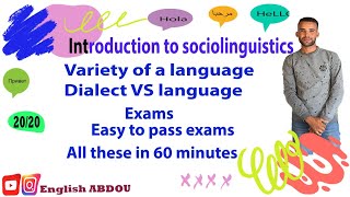 SOCIOLINGUISTICS S5 the whole course in 60 minutes [upl. by Trish]