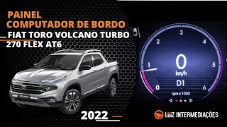 Painel  Computador de bordo  FIAT TORO VOLCANO TURBO 270 FLEX AT6 2022 [upl. by Jarret]