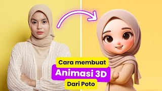 🔴 Cara membuat Animasi 3D dari foto di HP  Belajar AI untuk Pemula [upl. by Eilloh728]