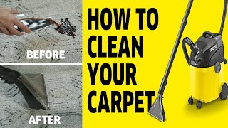 How to Deep Clean Rug amp Carpet Stains with Kärcher Spray Extractors [upl. by Carline720]