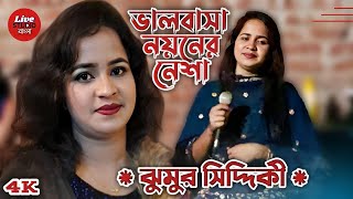 ভালবাসা নয়নের নেশা  Bhalobasha Noyoner Nesha  ঝুমুর সিদ্দিকী  LIVE Full Concert [upl. by Einafit]