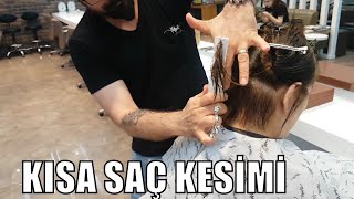 Kısa Saç Kesimi Yüz Hatlarına Göre Saç Kısa Kesimi Nasıl Yapılır [upl. by Aitnas]