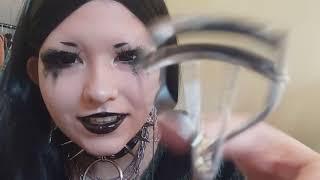 ASMR  goth girl does your soft makeup [upl. by Philcox]