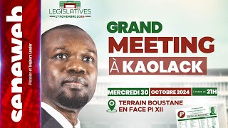 DIRECT  Suivez le grand meeting de Ousmane Sonko à Kaolack  Législatives 2024 [upl. by Ailemor808]