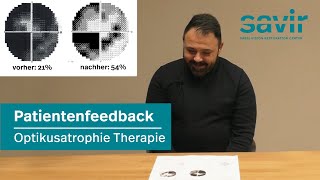 Gesichtsfeldausfall Therapie Patientenfeedback von Herrn R Optikusatrophie [upl. by Danya]