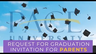 REQUEST FOR GRADUATION INVITATION FOR PARENTS [upl. by Henri]