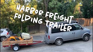 Harbor Freight Folding Trailer [upl. by Nalla]