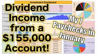 How Much My Dividend Portfolio Paid Me in January 155000 Account [upl. by Godding]