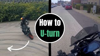 How to U turn on a motorcycle [upl. by Morrison]