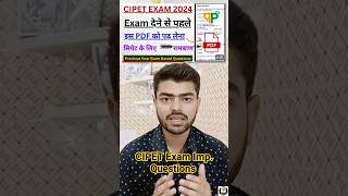 Cipet Entrance Exam previous Year based most important questions [upl. by Ninahs]