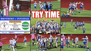 2023 Try Time  FNQRL Grand Final AGrade  Cairns Brothers v Innisfail Leprechauns 9923 HD 1080 [upl. by Ellinej]