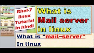 Mail Server in Linux in Hindi PART1 [upl. by Ardnaid]