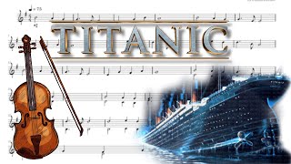 Nearer my God to Thee from TITANIC  Violin Sheet Music [upl. by Etiragram]