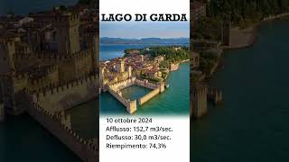 Lago di Garda livelli idrometrici 10 ottobre 2024 ore 10 short [upl. by Hoxsie]