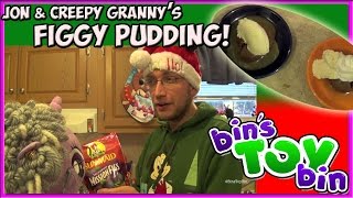 Making FIGGY PUDDING with Jon amp Creepy Granny Holiday Special by Bins Toy Bin [upl. by Oicangi911]