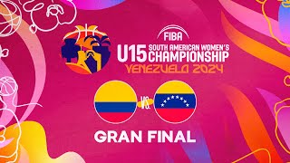 Final Colombia vs Venezuela  FIBA Sudamericano U15 Femenino Barquisimeto 2024 [upl. by Clower525]