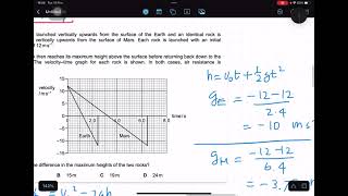 970212mj23 A rock is launched vertically upwards from the surface of the Earth and an identical… [upl. by Silsby127]