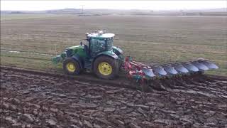 William Ronaldson Ploughing John Deere 280r [upl. by Ydnolem657]