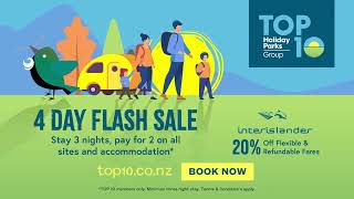 TOP 10 Holiday Parks  4 DAY FLASH SALE  Stay 3 nights pay for 2 on sites and accommodation [upl. by Oneill136]