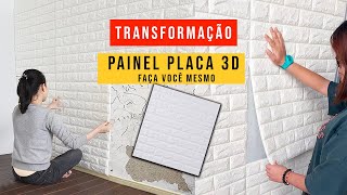 Placa Painel 3D AutoAdesivo de Tijolo Guia Completo [upl. by Nelg883]