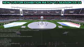 NEW CUSTOM EXHIBITION MATCH V11 SEASON 2324  PES 2021 amp FOOTBALL LIFE [upl. by Wiburg]