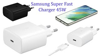 Samsung Super Fast Charger 45W USB Type C TESTING [upl. by Reiners]