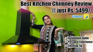 Glen Mia BLK 60 BF LTW Wall Mounted Kitchen Chimney review and installation guide [upl. by Anatnahs]