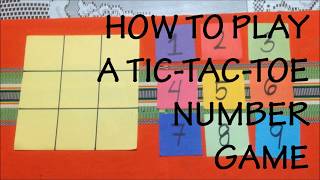 TicTacToe Number Game Tutorial [upl. by Anihsak309]