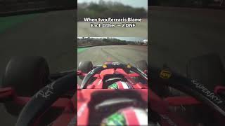 Clash between Vettel and Leclerc ends in disaster Watch the chaos unfold as both Ferraris [upl. by Yecak]