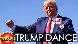 Watch Trumps dance moves at campaign rally set the internet on fire  Trump Dance [upl. by Merkley]