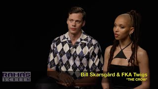 Bill Skarsgård and FKA Twigs on Their Characters Chemistry amp Costumes  THE CROW 2024 [upl. by Ivy989]