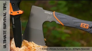 Gerber Bear Grylls Survival Hatchet  REVIEW  Best  Ultimate Survival Hatchet 31002070 [upl. by Wenger]