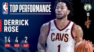 Derrick Rose Impresses In First Game With Cleveland Cavaliers [upl. by Kylstra]