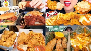 ASMR Crunchy Chicken tenders Mukbang Compilation  Fried Chicken asmr  Satisfying eating sounds [upl. by Ogeid]