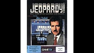 DOS Jeopardy Featuring Alex Trebek ORIGINAL RUN Game 1 [upl. by Nelyaw21]