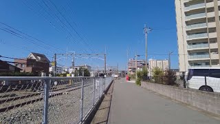 Japan Yanagawa walk to Nishitetsu Yanagawa Station [upl. by Ragucci130]