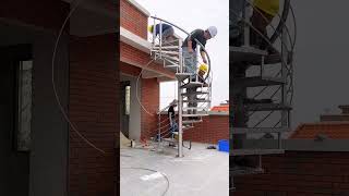 Installation process of spiral staircase [upl. by Lenej]