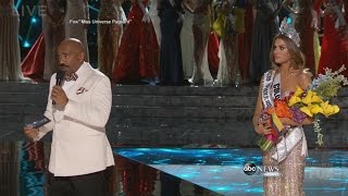 Steve Harvey Crowns the Wrong Miss Universe 2015  ABC News [upl. by Emse]