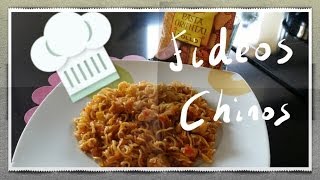 RECETA Fideos Chinos con pollo [upl. by Zenas]