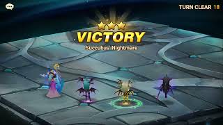 Summoners War  Mock battle 11 Succubus Nightmare  3 stars Updated  October 2023 [upl. by Nihi532]