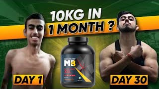 MuscleBlaze Super Gainer XXL Results  2x faster weight gain [upl. by Issirk]